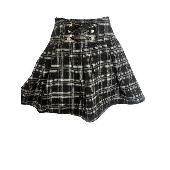 Plaid Corset Mini Skirt Women’s Size XS - Picture 4 of 5